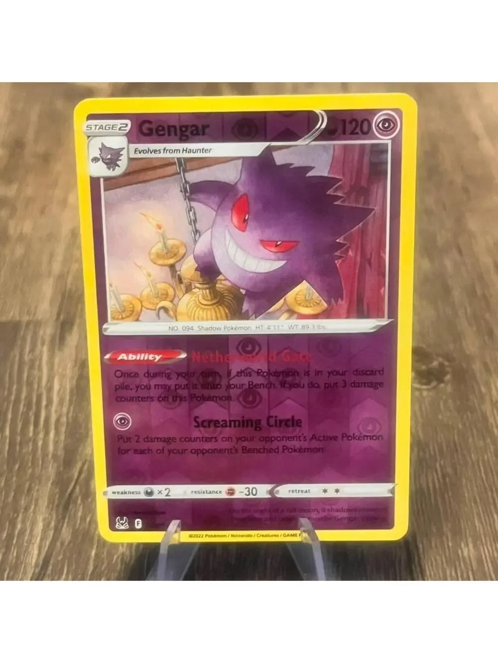 Gengar 120 HP TG06 - Lost Origin 2022 Holo Rare